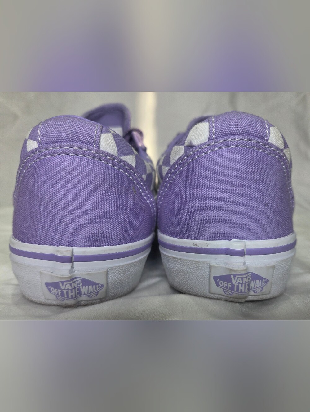 Vans Checkerboard Lavender Low Top Sneakers - Picture 3 of 10